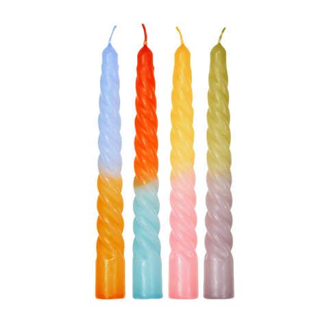 BOUGIES CHANDELLES TORSADÉES - DÉGRADÉS
