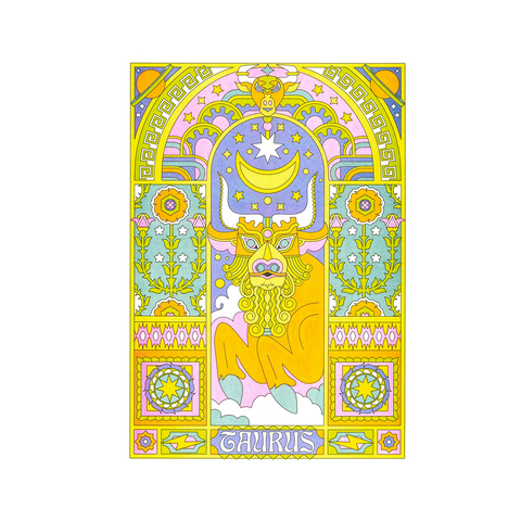 ILLUSTRATION ASTROLOGIE A3 - NOLAN PELLETIER