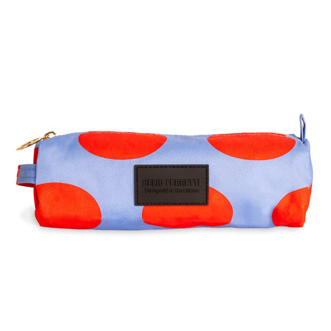 TROUSSE À CRAYONS - POIS BICOLORES