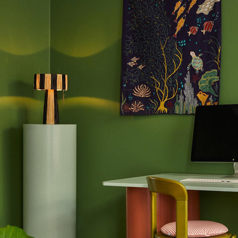 LAMPE À POSER TISSÉE - MUSHROOM