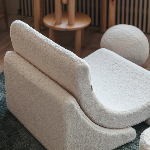 FAUTEUIL ENFANT - LUNE - LAINE BOUCLÉE