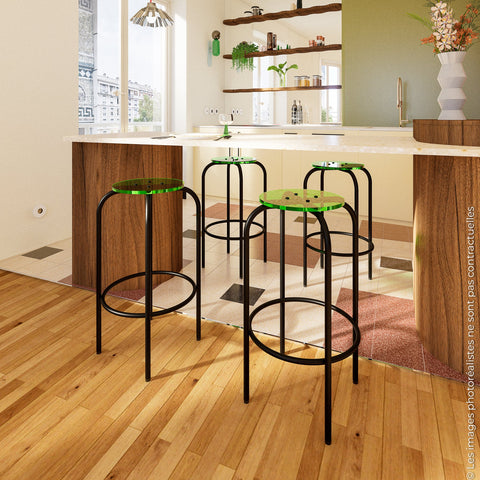 NEW TABOURET HAUT - PLEXIGLASS ACRYLIQUE