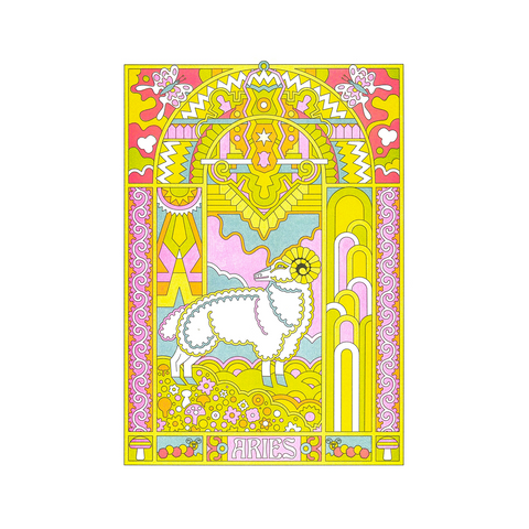 ILLUSTRATION ASTROLOGIE A3 - NOLAN PELLETIER