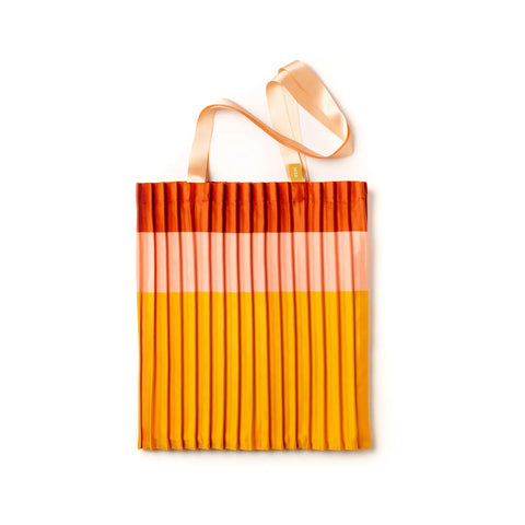 TOTE BAG LEGER GRAPHIQUE - SOIE SYNTHETIQUE PLISSÉE