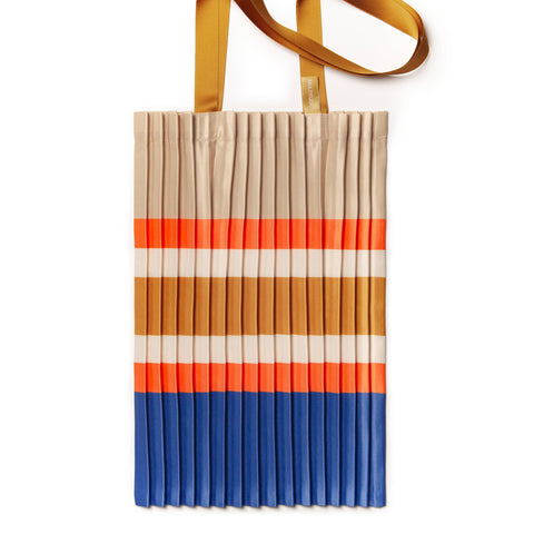 TOTE BAG LEGER GRAPHIQUE - SOIE SYNTHETIQUE PLISSÉE