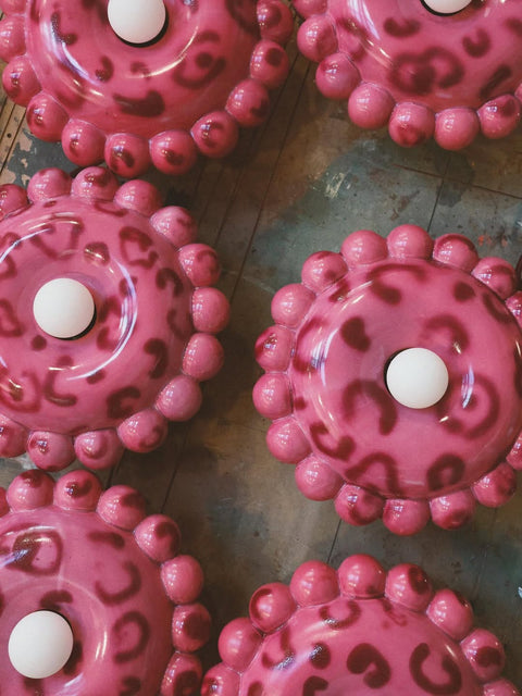 APPLIQUE CERAMIQUE LUNA SMALL - LEOPARD ROSE collab CRAIE CRAIE