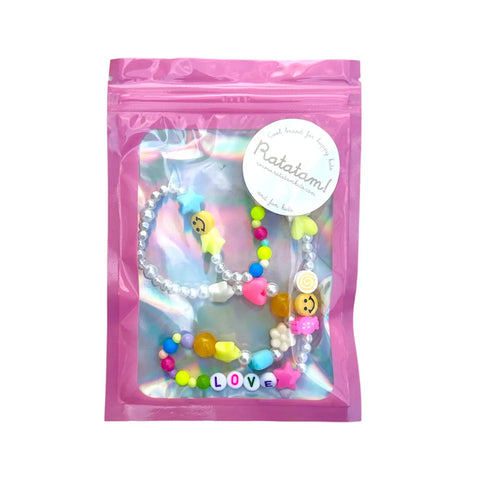 COLLIER ENFANT ÉLASTIQUE - PERLES