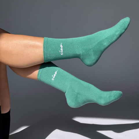 CHAUSSETTES BRODEES VERTES - CIAO