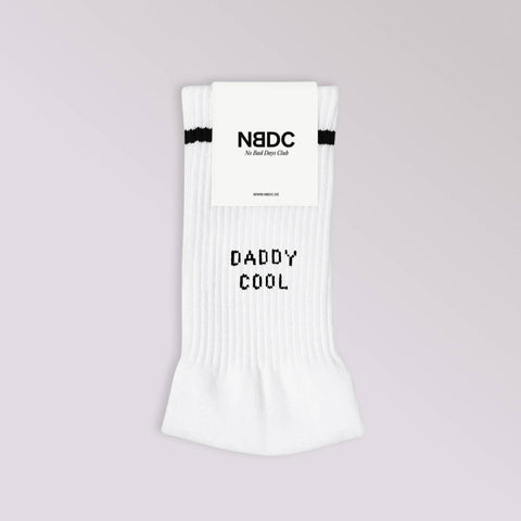 CHAUSSETTES BRODEES BLANCHES - DADDY COOL
