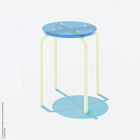 NEW TABOURET - PLEXIGLASS ACRYLIQUE