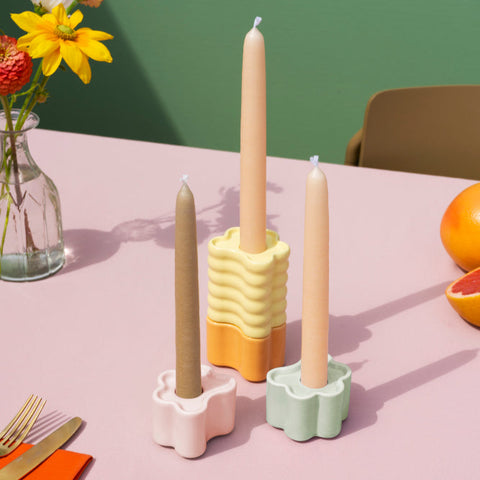 CANDLE HOLDER - FLORA