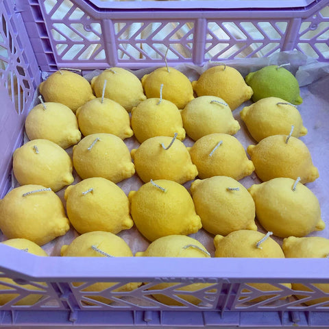 BOUGIE TROMPE L'OEIL - CITRONS