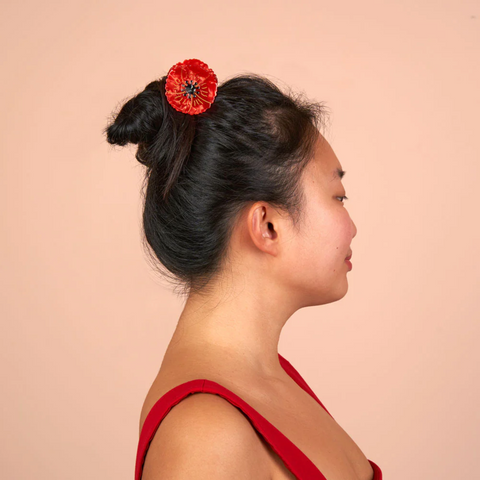 PINCE À CHEVEUX - FLEURS (FLOWER POWER)