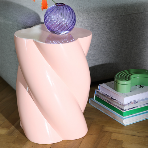 TABLE D'APPOINT ROSE - MARSHMALLOW GUIMAUVE