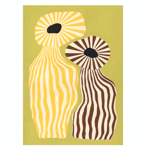ILLUSTRATION A2 50x70 cm - FLEURS & VASES