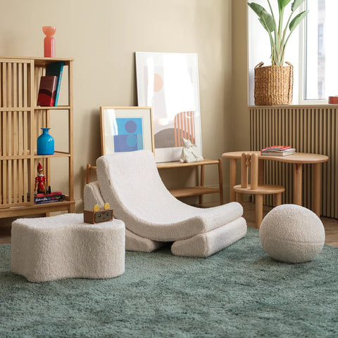 FAUTEUIL ENFANT - LUNE - LAINE BOUCLÉE