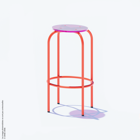 NEW TABOURET HAUT - PLEXIGLASS ACRYLIQUE