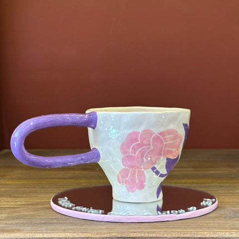 TASSE FAITE ET PEINTE À LA MAIN - PIMENT MARTIN - ANSE