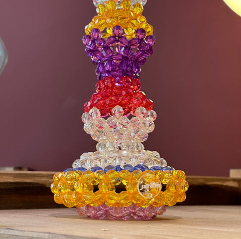VASE - HAND-WOVEN BEADS
