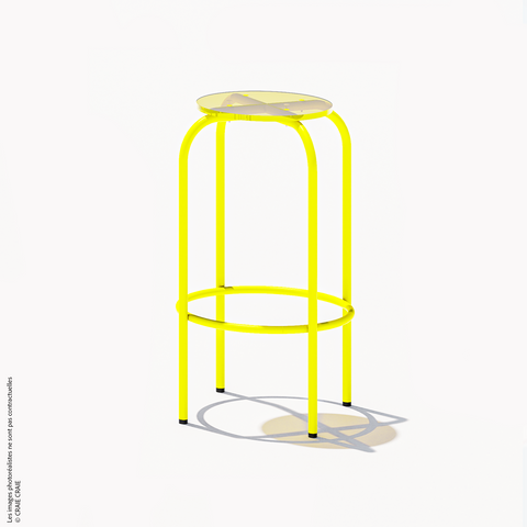 NEW TABOURET HAUT - PLEXIGLASS ACRYLIQUE
