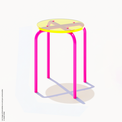 NEW TABOURET - PLEXIGLASS ACRYLIQUE