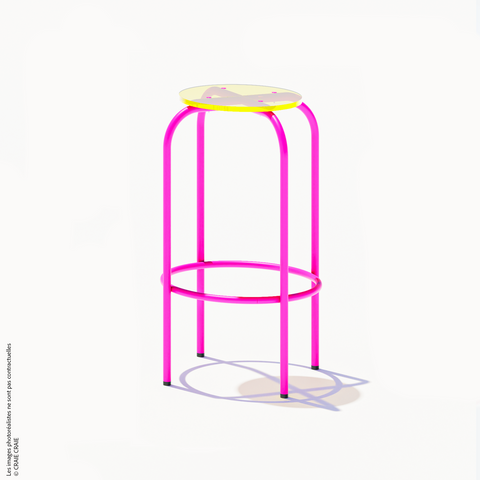 NEW TABOURET HAUT - PLEXIGLASS ACRYLIQUE
