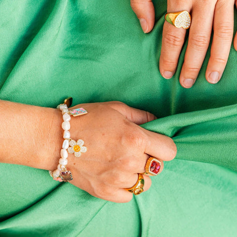 BRACELET PERLES & PAMPILLES - MAMY CLÉMENTINE