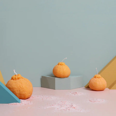 BOUGIE TROMPE L'OEIL - MANDARINE