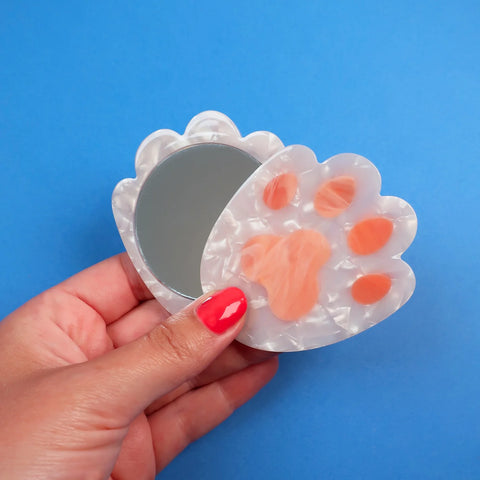MIROIR DE POCHE - PATTE CHAT