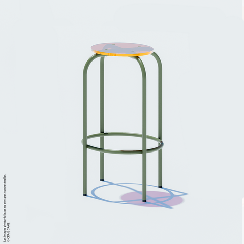NEW TABOURET HAUT - PLEXIGLASS ACRYLIQUE
