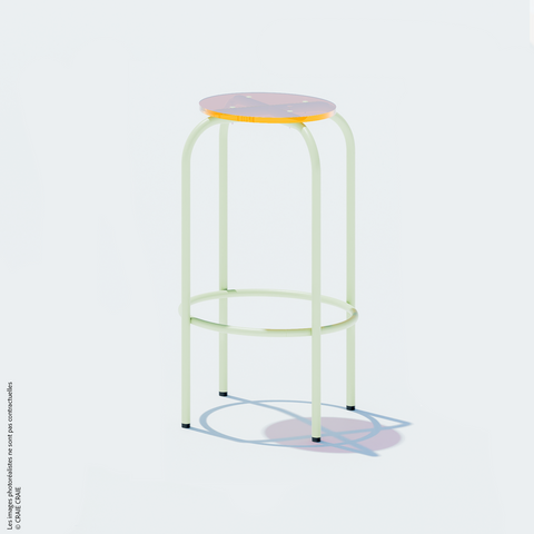 NEW TABOURET HAUT - PLEXIGLASS ACRYLIQUE