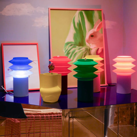 SUSPENSION / LAMPE A POSER BICOLORE - IMPRESSION 3D