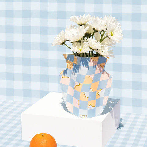 VASE & CARD - HAND-STITCHED PAPER