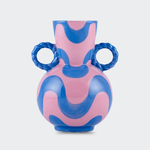 VASE CÉRAMIQUE PEINT À LA MAIN - ROSALIA