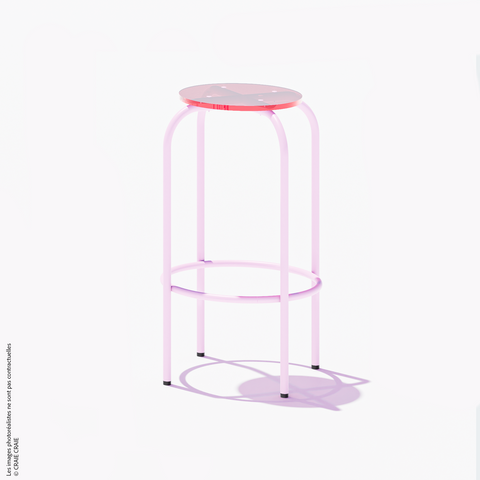 NEW TABOURET HAUT - PLEXIGLASS ACRYLIQUE