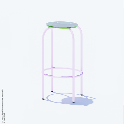 NEW TABOURET HAUT - PLEXIGLASS ACRYLIQUE