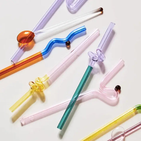 PAILLE EN VERRE - MULTICOLORE