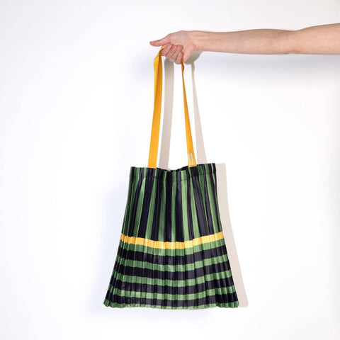 TOTE BAG LEGER GRAPHIQUE - SOIE SYNTHETIQUE PLISSÉE