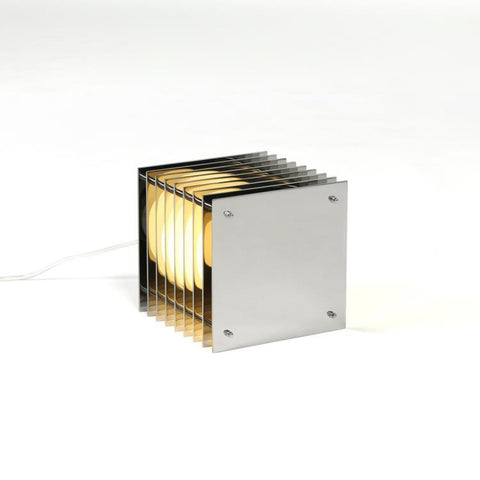 LAMPE À POSER - CARRÉ CHROME
