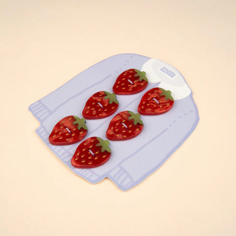 KIT BOUTONS A COUDRE - FRAISE