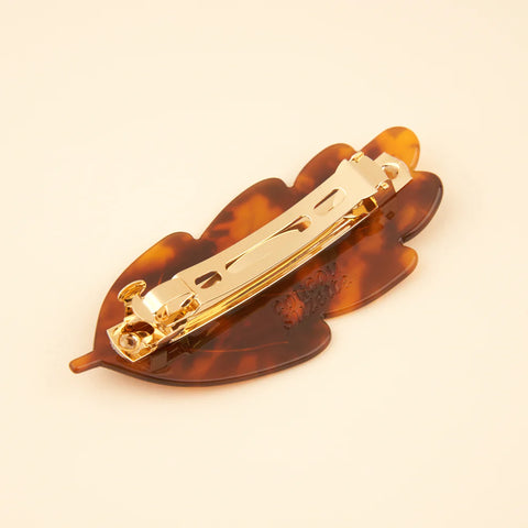 GRANDE BARRETTE À CHEVEUX - FEUILLE AUTOMNE