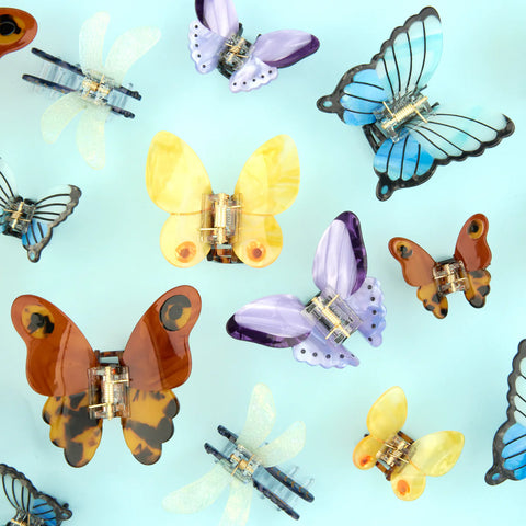 PINCE À CHEVEUX - PAPILLONS