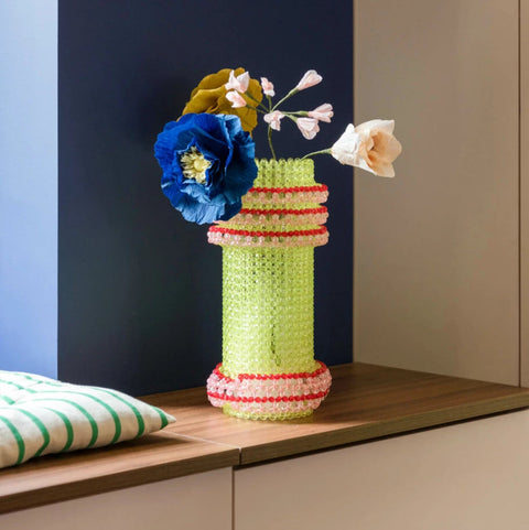 VASE FAIT MAIN PERLÉS - CRAIE CRAIE
