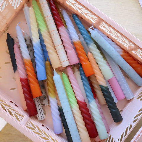 BOUGIES CHANDELLES TORSADÉES - DÉGRADÉS