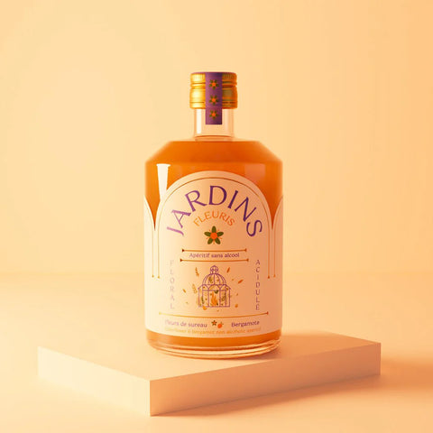 COCKTAIL APÉRITIF SANS ALCOOL - JARDINS FLEURIS FLEURS DE SUREAU BERGAMOTE