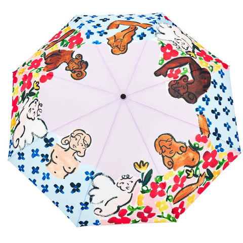 PARAPLUIE COLORÉ PLASTIQUE RECYCLÉ - MOTIFS
