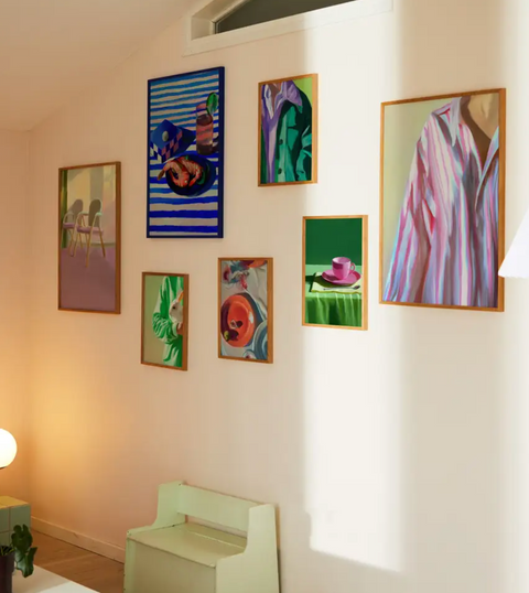 Décoration originale pour murs : Cadres colorés et Illustrations d’artistes