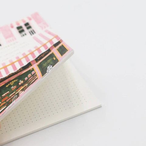 CARNET POINTS A5 - BOULANGERIE ROSE