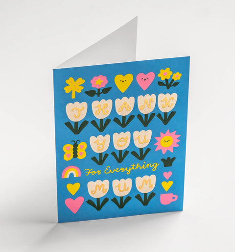 CARTE MAMAN - THANK YOU FOR EVERYTHING MUM