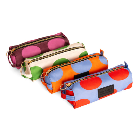 TROUSSE À CRAYONS - POIS BICOLORES